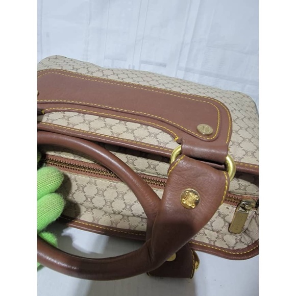 Authentic Celine Macadam Canvas and Leather Boogie Tote Bag Beige/Brown - Picture 10 of 13